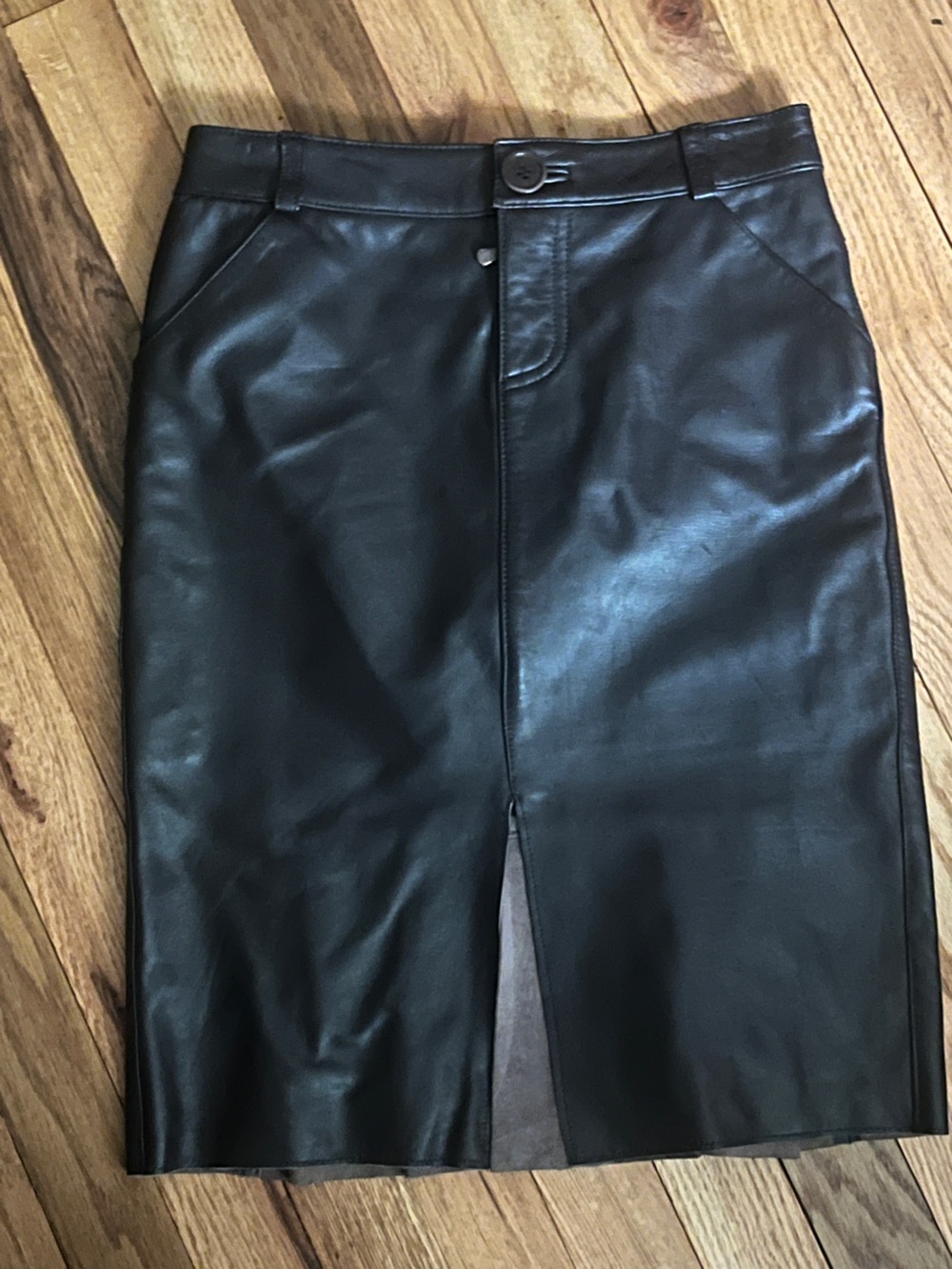 Laundry By Shelli Segal Leather Pencil Skirt